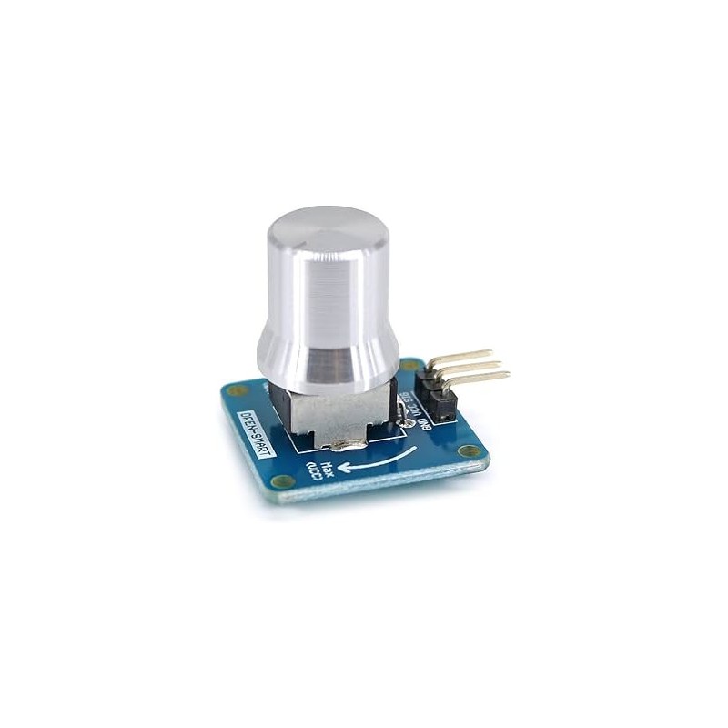 High Sensitivity Rotary Angle Sensor Adjustable Potentiometer Knob Module Robotics Bangladesh