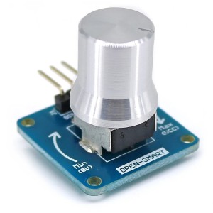 High Sensitivity Rotary Angle Sensor Adjustable Potentiometer Knob Module Robotics Bangladesh