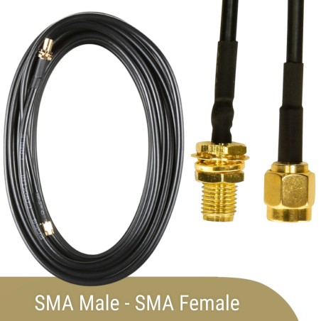 SMA Female to SMA Male - Interface Cable 10m RG174 Robotics Bangladesh