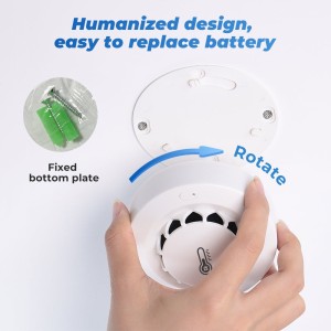 Tuya Wifi Fire Smoke Detector with Temperature and Humidity Sensor Robotics Bangladesh