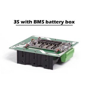 DIY 12V Battery Pack Case with 3S 40A BMS for 18650 Batteries Robotics Bangladesh