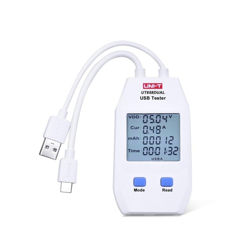 UNI-T UT658DUAL USB Type-A and USB Type-C USB Tester Robotics Bangladesh
