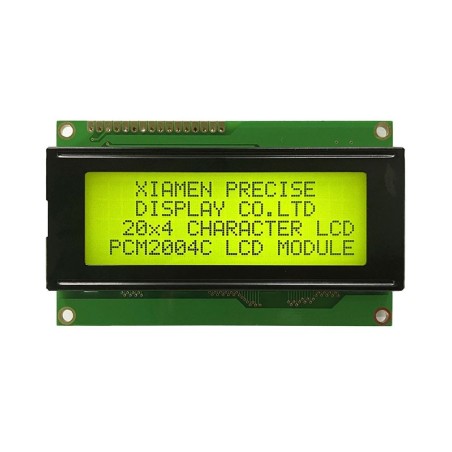 20x4 Character LCD Yellow Backlight Robotics Bangladesh