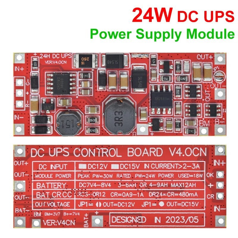 DC 12V 24W 1A UPS Power Supply Module - UPS Control Board Robotics Bangladesh