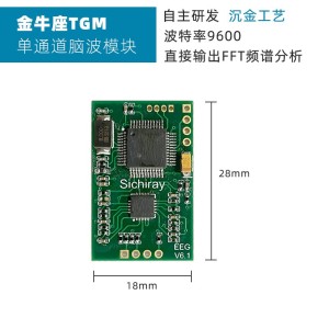 Taurus TGM Single-Channel EEG Module - TGAM Brain Wave Sensor Development Kit Robotics Bangladesh