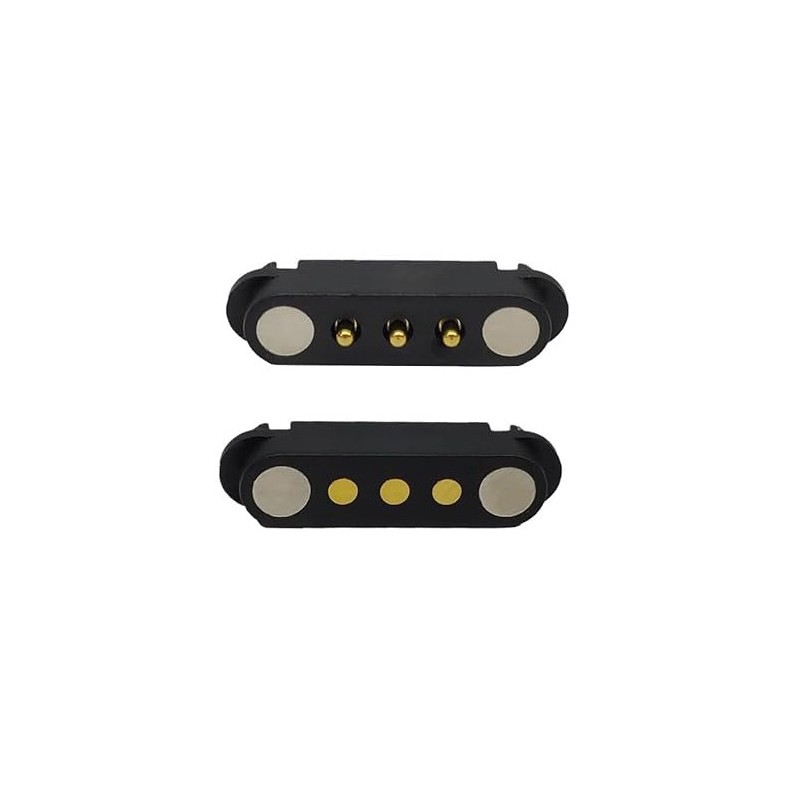 3-Pin 2A DC Magnetic Pogo Pin Connector - 2.