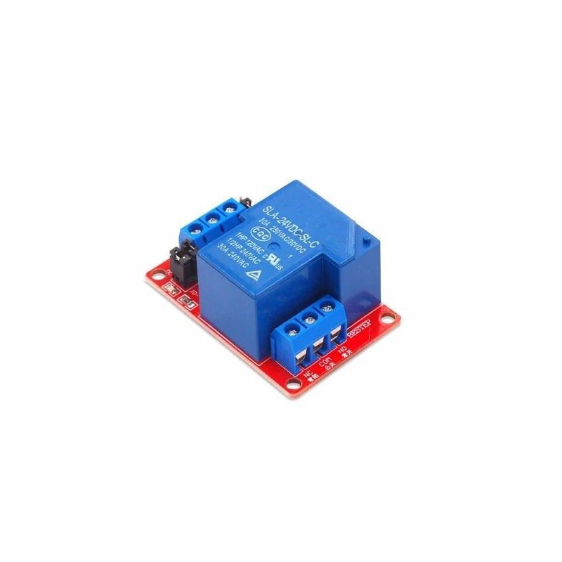 24V 30A 1 Channel Relay Module with Optocoupler Isolation Robotics Bangladesh
