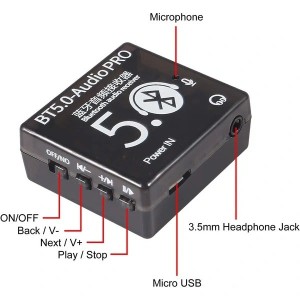 Bluetooth 5.0 Pro MP3 Decoder Board Audio Receiver Robotics Bangladesh