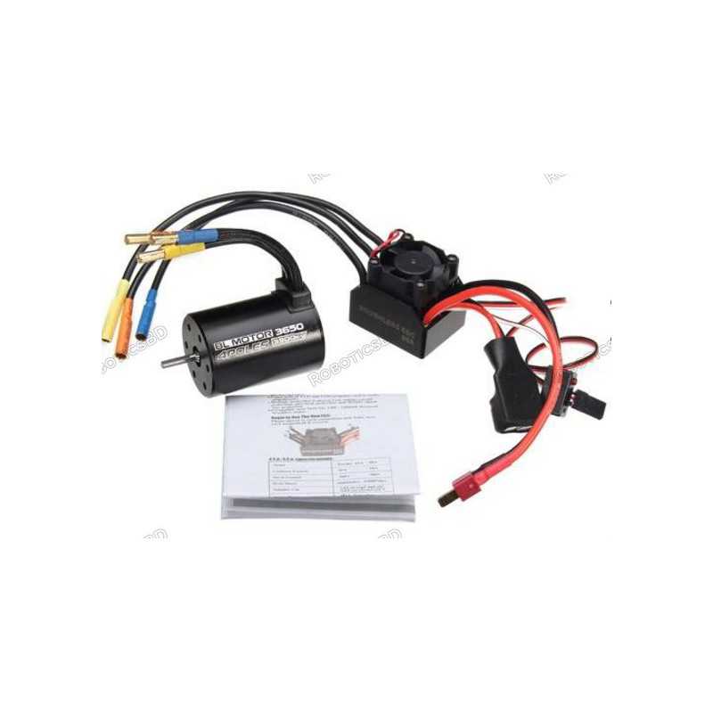 3650 Brushless Motor 3930KV + 60A Waterproof BEAST Series ESC 3650 Brushless Motor 3930KV + 60A Waterproof BEAST Series ESC