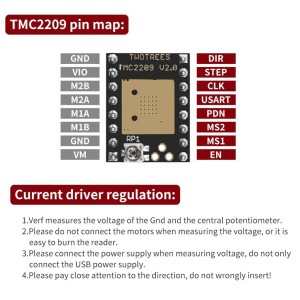 TMC2209 V2.0 Stepper Motor Driver Module with Heatsink Robotics Bangladesh