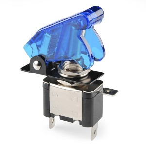 Toggle Switch and Cover - Illuminated (Blue) Robotics Bangladesh