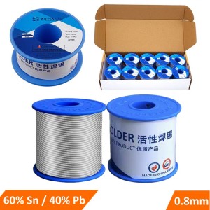 Premium 60/40 Sn Pb Tin Soldering Lead with Rosin Low Melting Point 50g Spool Robotics Bangladesh