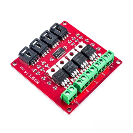 IRF540 4-Way Isolated MOSFET Switch Power Module Robotics Bangladesh