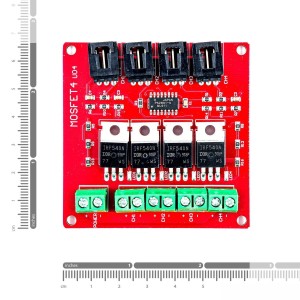 IRF540 4-Way Isolated MOSFET Switch Power Module Robotics Bangladesh