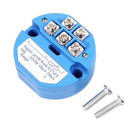 PT100 Temperature Transmitter 0-400 Celsius Range 4-20MA DC 24V Robotics Bangladesh