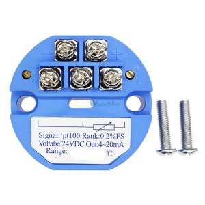 PT100 Temperature Transmitter -50~200 Celsius Range 4-20MA DC 24V Robotics Bangladesh