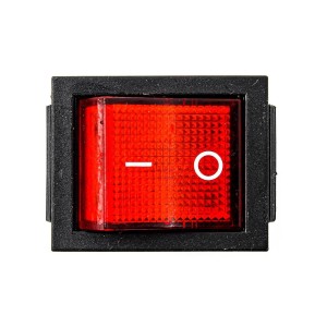 250V AC 16A 4 PIN Rocker Switch - Red Light Robotics Bangladesh