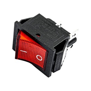 250V AC 16A 4 PIN Rocker Switch - Red Light Robotics Bangladesh
