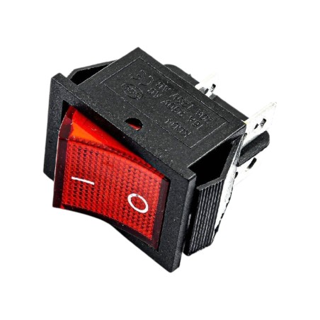 250V AC 16A 4 PIN Rocker Switch - Red Light Robotics Bangladesh