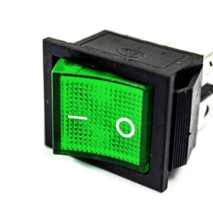 250V AC 16A 4 PIN Rocker Switch - Green Light Robotics Bangladesh
