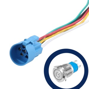 Metal Power Button Switch Quick Connectors - 16mm Robotics Bangladesh