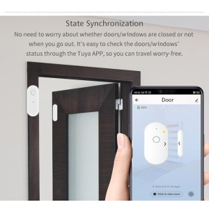 Tuya Smart WiFi Door and Window Sensor Magnetic Alarm Detector Robotics Bangladesh
