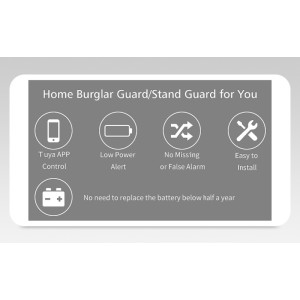 Tuya Smart WiFi Door and Window Sensor Magnetic Alarm Detector Robotics Bangladesh