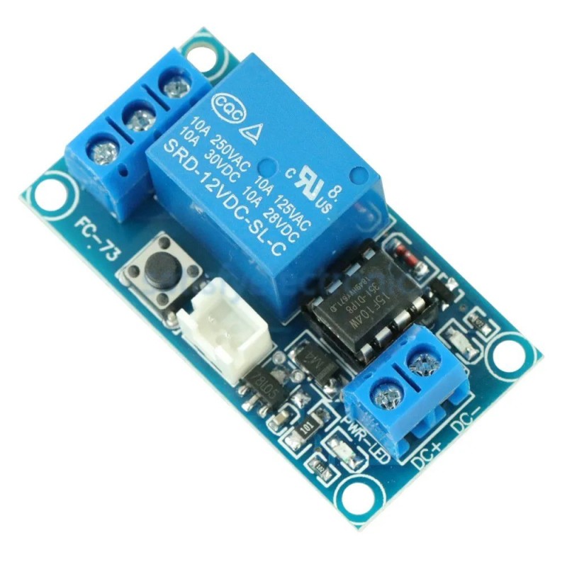 12V 1 Channel Latching Relay Module with Touch Bistable Switch & MCU Control Robotics Bangladesh
