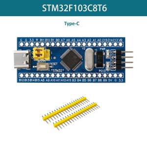 STM32F103C8T6 Type-C Imported Microcontroller Blue Pill Board Robotics Bangladesh