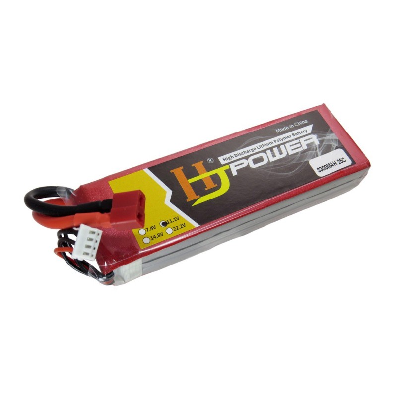 Lipo Battery 3300mAh 7.4V 2S Robotics Bangladesh