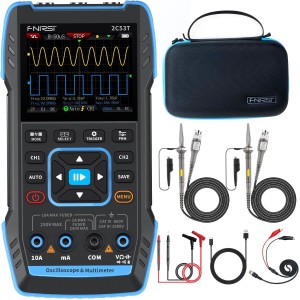 FNIRSI 2C53T Handheld 3-in-1 Oscilloscope: 50MHz Bandwidth, 250MS/s, Multimeter & DDS Signal Generator Robotics Bangladesh