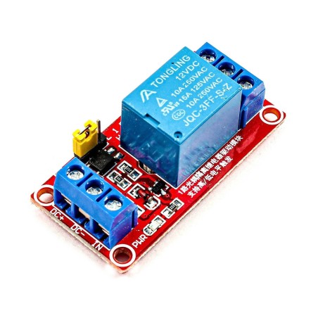 1-Channel Relay Module - 12V (High and Low Level Trigger) Robotics Bangladesh