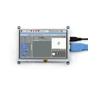 5inch HDMI Touch Screen (B) + Bicolor Case (Original Waveshare) Robotics Bangladesh