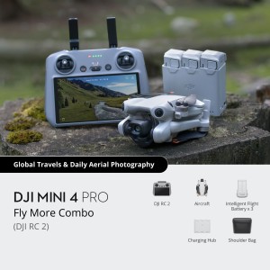 DJI Mini 4 Pro Drone with RC2 Controller - Fly More Combo Robotics Bangladesh