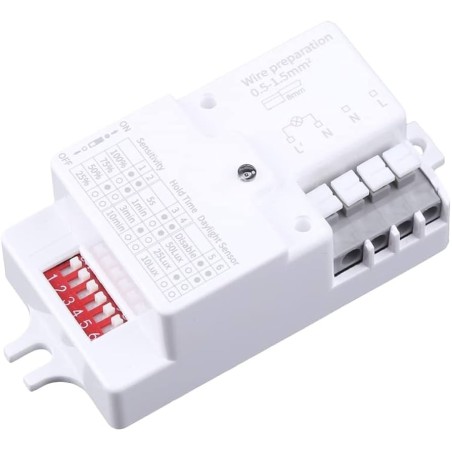 AC 220V-240V/50Hz Microwave Radar Sensor Body Motion Detector Switch for LED Light Robotics Bangladesh