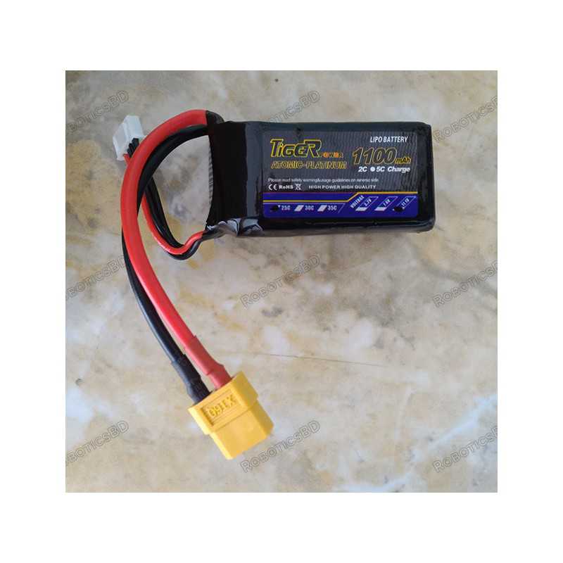 Tiger LiPo Battery 1100mAh 3S 25C Tiger LiPo Battery 1100mAh 3S 25C