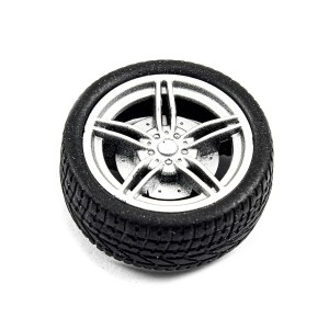 Toy Rubber Tire Wheel 40mm Dia.