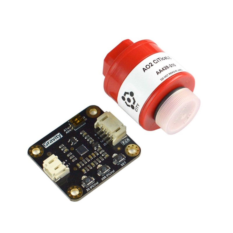 Gravity: Electrochemical Oxygen / O2 Sensor (0-100%Vol, I2C) Robotics Bangladesh