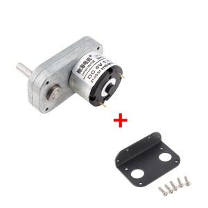 GM520 Carbon Brush High Torque DC Gear Motor with Mounting Bracket Robotics Bangladesh