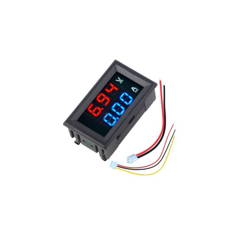 DC 0-100V 100A Voltage and Current Dual LED Display Panel Meter Robotics Bangladesh