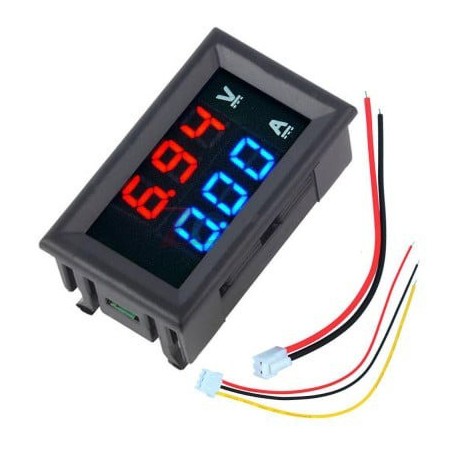DC 0-100V 100A Voltage and Current Dual LED Display Panel Meter Robotics Bangladesh