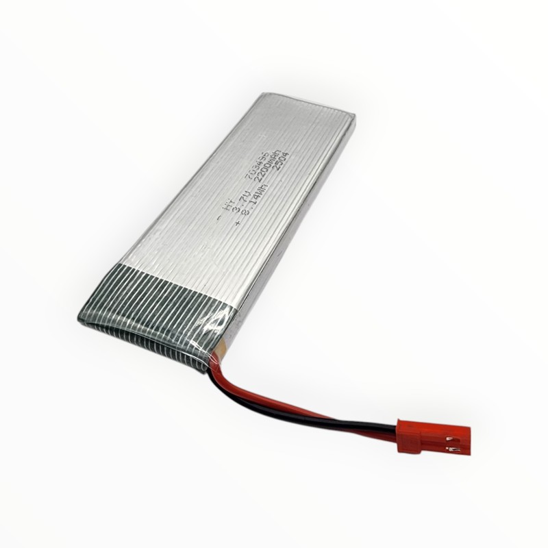 3.7V 2200mAh LiPo Battery 8.14Wh with JST Connector Robotics Bangladesh
