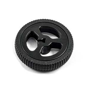 Rubber Wheel for N20 Geared Motor - 34x7mm Black Robotics Bangladesh
