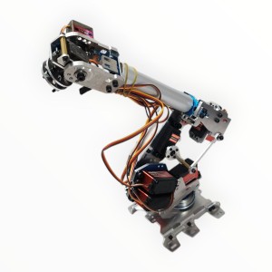 All Metal 6 DOF Robotic Arm Manipulator Kit with 260mm Ideal for Teaching, Research & DIY Robotics Bangladesh
