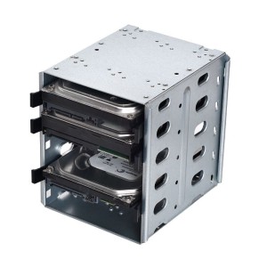 5 Bay Hard Drive Case with 1200RPM Cooling Fan for NAS Robotics Bangladesh