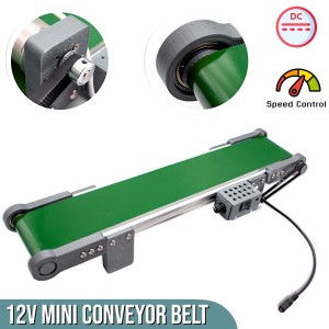 DC 12V Electric Desktop Conveyor Belt 50x10cm Robotics Bangladesh
