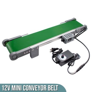 DC 12V Electric Desktop Conveyor Belt 50x10cm Robotics Bangladesh