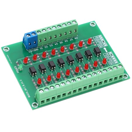 8 Channel 24V to 5V Optocoupler Isolator Module Robotics Bangladesh