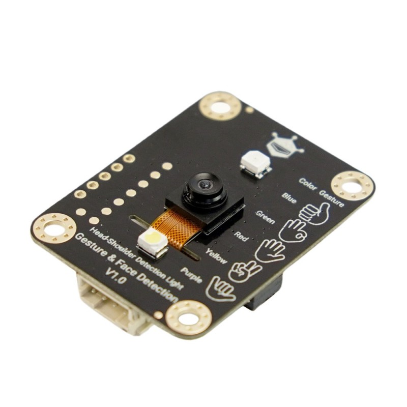 Gravity: Offline Edge AI Gesture & Face Detection Sensor – 5 Gestures, 10 Faces, 3m (Arduino/ RPi/ ESP32) Robotics Bangladesh