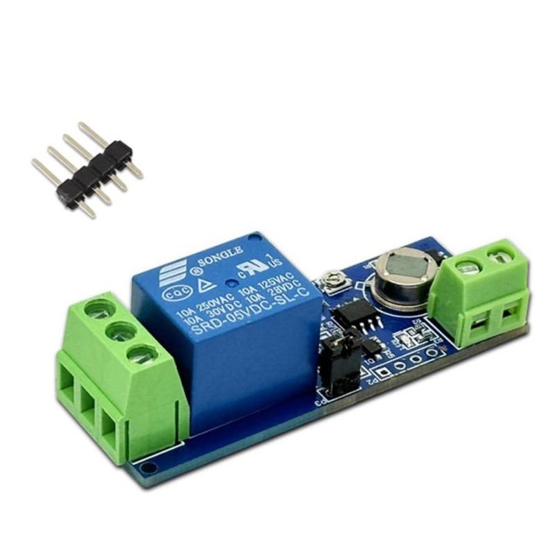 Human Presence Sensing PIR Motion Sensor Relay Module Adjustable Delay & Dual Mode DC 5V Robotics Bangladesh